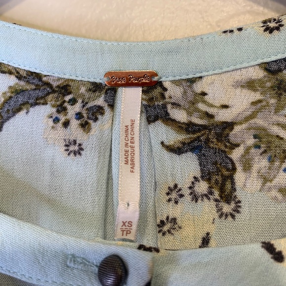 FP | Tree Swing Floral Oversized Choker Tank Top Sleeveless Tunic Mini Dress - Picture 10 of 12